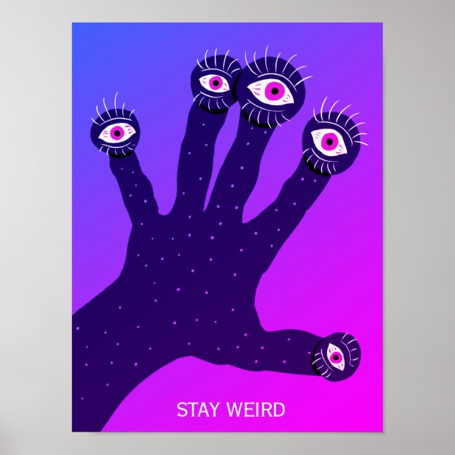Sigan Extrañamente Divertidos Posters Psicodélicos (Frente)