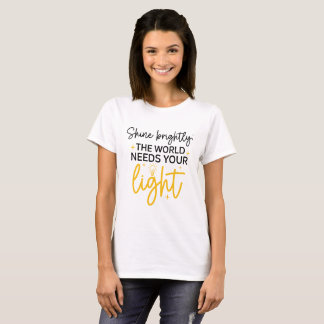 ¡Sigan Inspirados! Cita de motivación Camisa 100% 