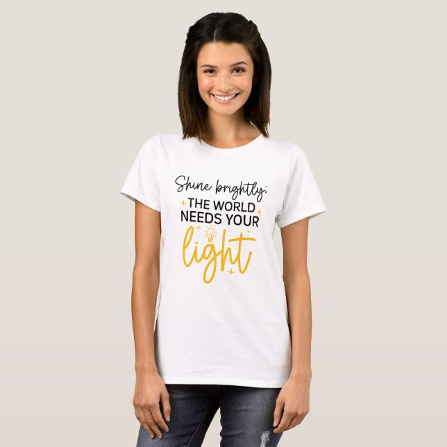 ¡Sigan Inspirados! Cita de motivación Camisa 100%  (Anverso completo)
