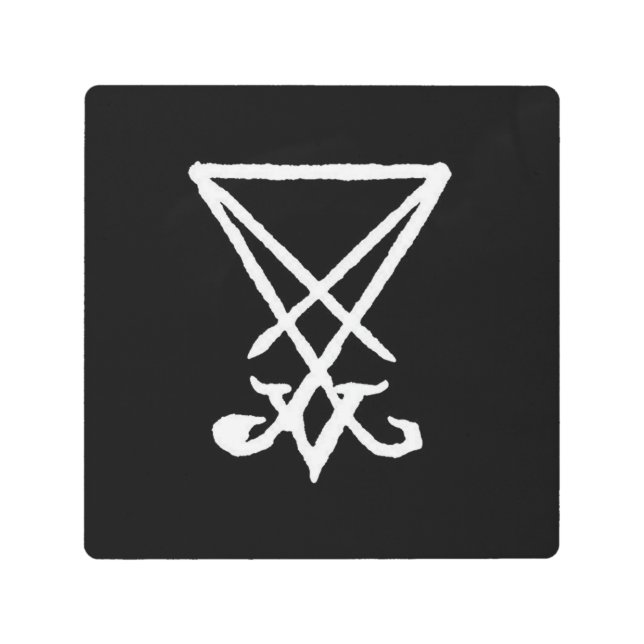 Sigil del arte metalizado de la pared de Lucifer, (Anverso)