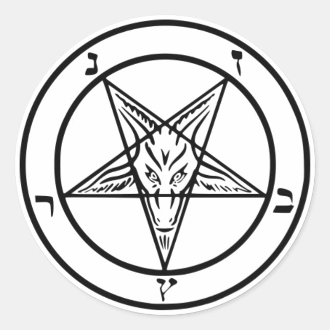 Sigil el Pegatina de Baphomet (Anverso)