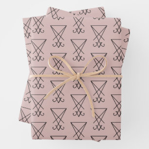 Sigilia de hojas de papel de relleno de Lucifer