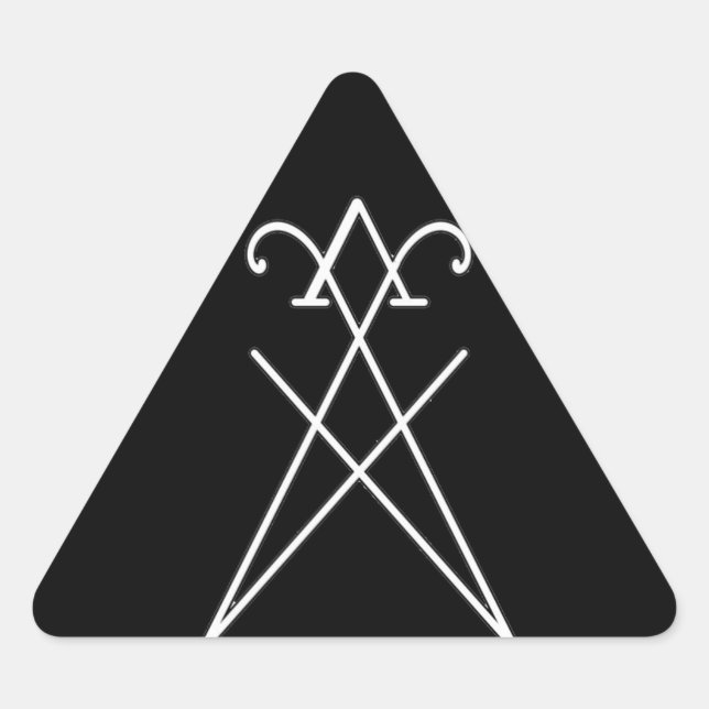 Sigilia de Lucifer Morningstar Pegatina Triangular (Anverso)
