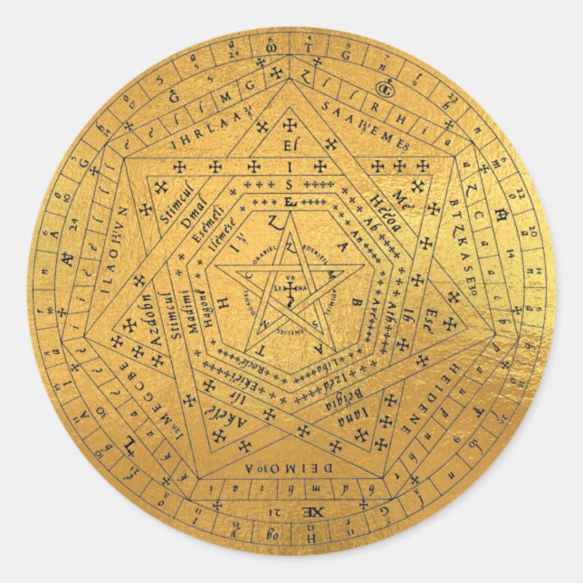 Sigillum Dei Sello de Dios Angélico John Dee Diagr (Anverso)