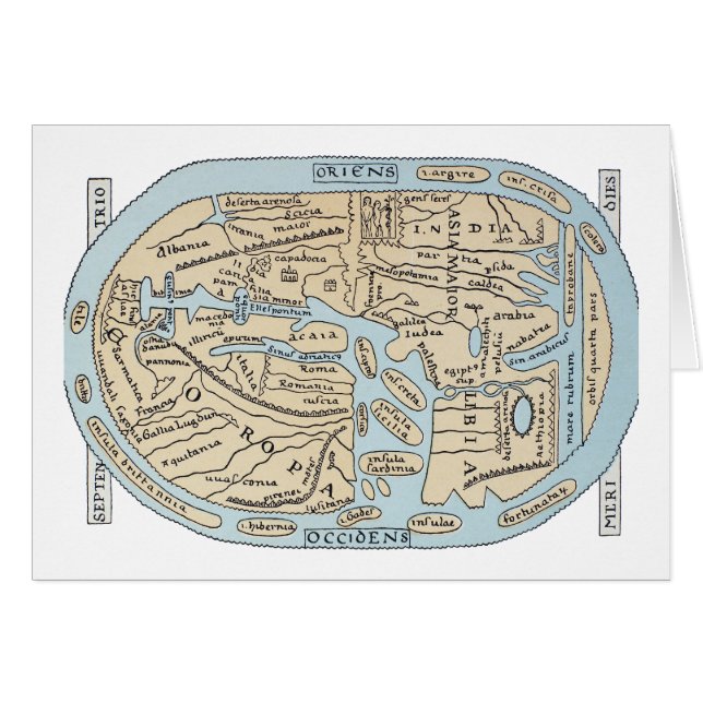 Siglo II del MAPA DEL MUNDO (Anverso (Horizontal))