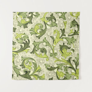 Siglo XVIII: Papel tapiz Floral Antique.