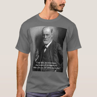Sigmund Freud "un día." camiseta de la cita -