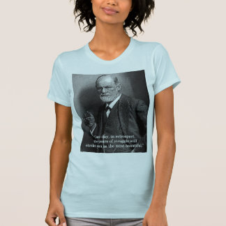 Sigmund Freud "un día." camiseta de la cita -
