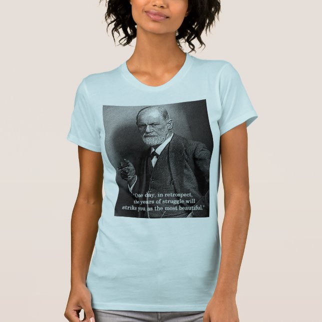 Sigmund Freud "un día." camiseta de la cita - (Anverso)