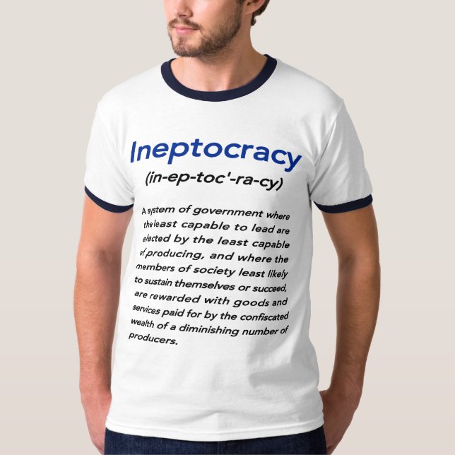 Significado de la camiseta de Ineptocracy (Anverso)