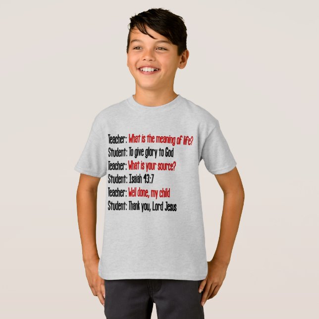 Significado de la camiseta del 43:7 de Isaías de (Anverso completo)