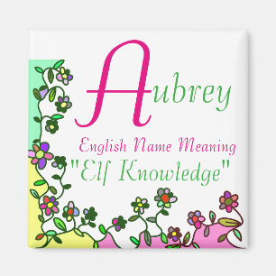 Significado del imán del nombre, Aubrey: Conocimie