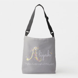 Significado del nombre Aliyah Una bolsa con monogr