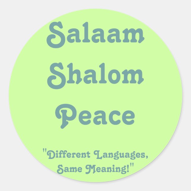 Significado del Pegatina de Paz (Anverso)