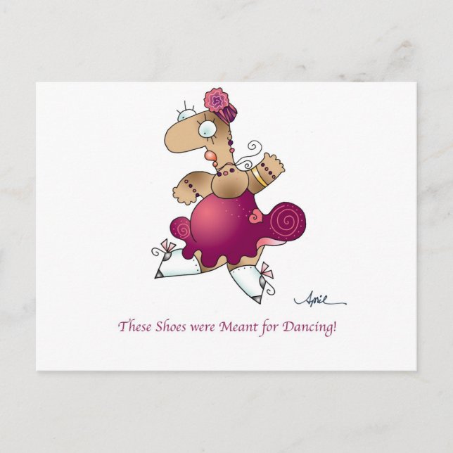 ¡SIGNIFICADO PARA BAILAR! Postal de April McCallum (Anverso)