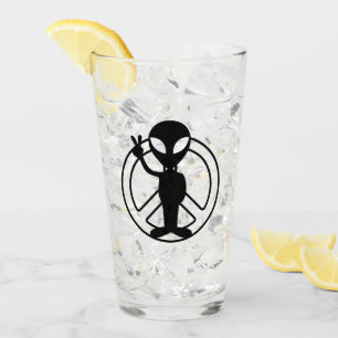 Signo Alien Peace Pint Bebe Vidrio