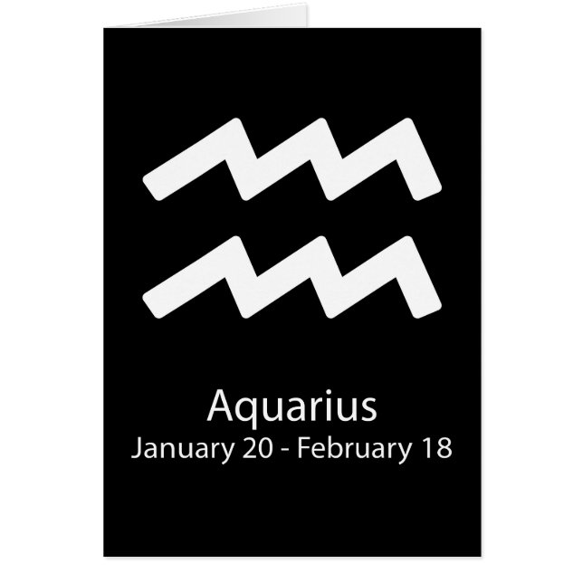 Signo Aquarius Zodiac Astrología (Frente)