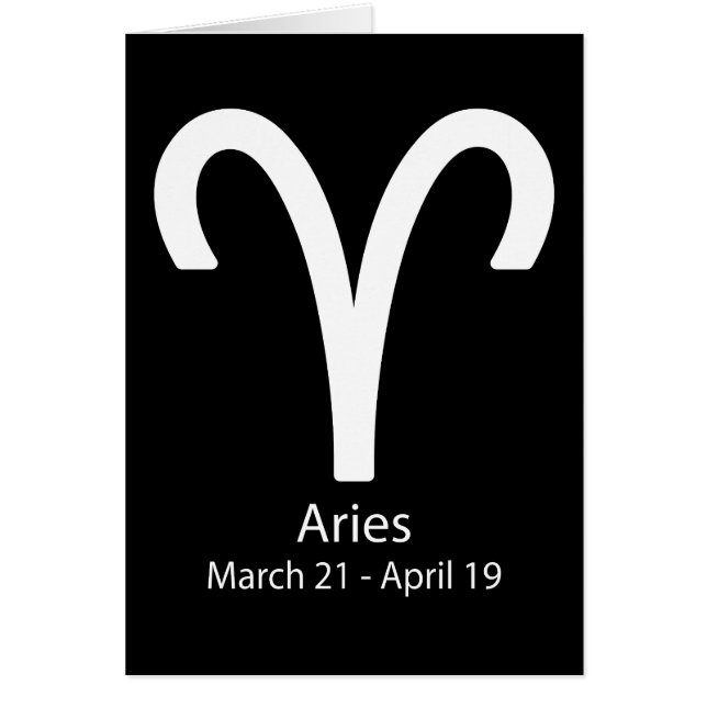 Signo Aries Zodiac Astrología (Frente)