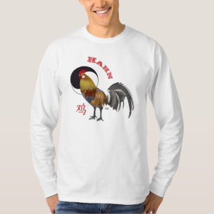 Signo chino de animal gallo playera