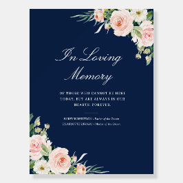 signo conmemorativo del boda azul azul azul marino