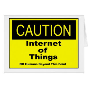 Signo de advertencia de advertencia de Internet of