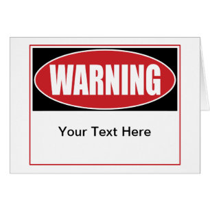 Signo de advertencia de personalizable