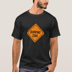 Signo de advertencia de zona de vaciado Camiseta