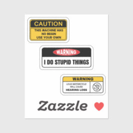 Signo de advertencia Pegatina II