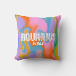 Signo de Aquarius zodiac Cojín decorativo moderno 