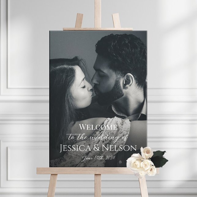 signo de bienvenida boda con impresión de lienzo f (Subido por el creador)
