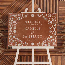 Signo de bienvenida de Boda ruso mexicano