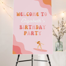Signo de bienvenida de cumpleaños de 24' x 36' del