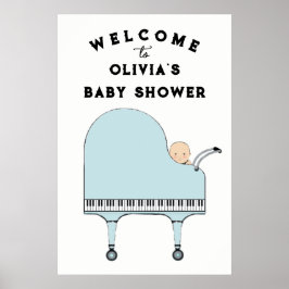 Signo de bienvenida de decoración de Baby Shower