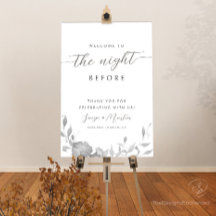 Signo de bienvenida de la cena antes del ensayo Bo