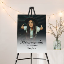 Signo de bienvenida de la personalizado Quinceañer