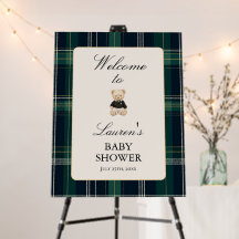 Signo de bienvenida de lujo de Baby Shower Boy