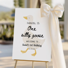 Signo de bienvenida de primer cumpleaños de un Fie