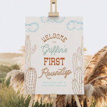 Signo de bienvenida de Wild West Fiesta