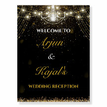 Signo de bienvenida elegante de la recepción de bo