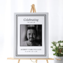 Signo de bienvenida funeral Minimalista moderno