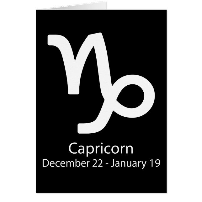 Signo de Capricornio Zodiac Astrología (Frente)