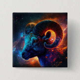 Signo de estrella auríaca - Sin texto - botón cuad
