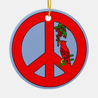 Signo de la paz con el ornamento cardinal del día