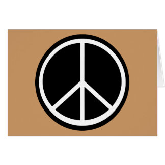 Signo de la paz retro blanco negro clásico