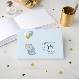 Signo de Libro de Invitados del Elefante Azul