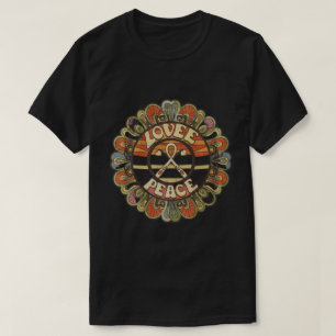 Signo de paz Amor Camiseta Costuma hippie de los