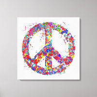 Signo de paz, arte de goteo