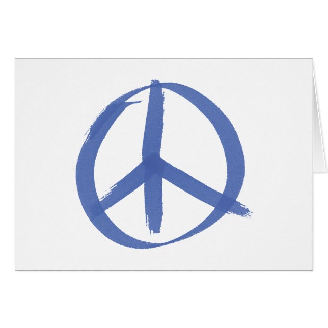 Signo de paz azul (Anverso (Horizontal))