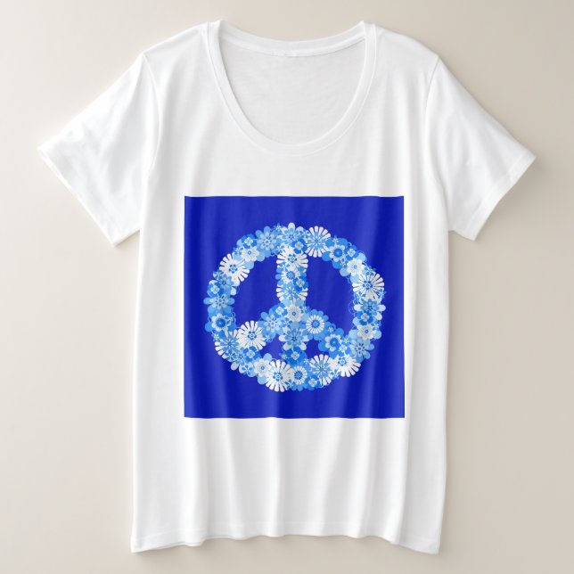 Signo de paz azul (Anverso del diseño)