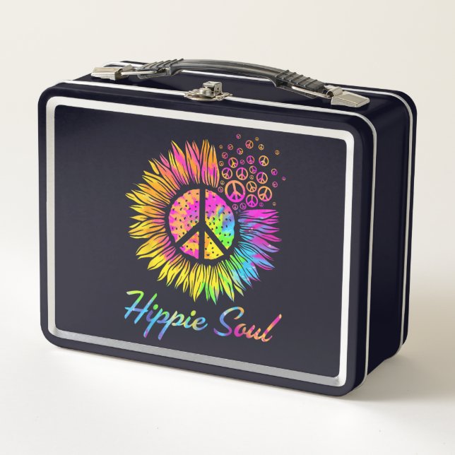 Signo de paz de alma hippie girasol (Anverso)
